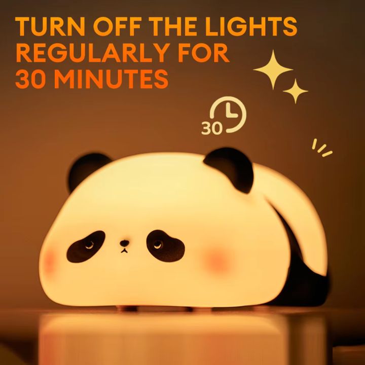 Panda Nachtlicht – Weiches, wiederaufladbares und vielseitiges