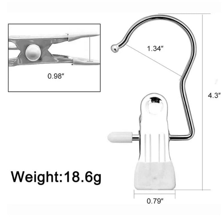 5+5 Gratis | Edelstahl-Kleiderclip – Robuste Hänger