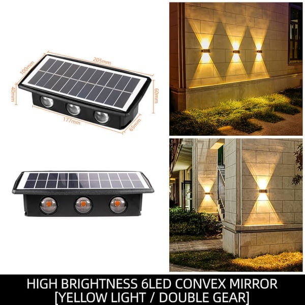 SunGlow™ - Solarbetriebene Wandleuchte