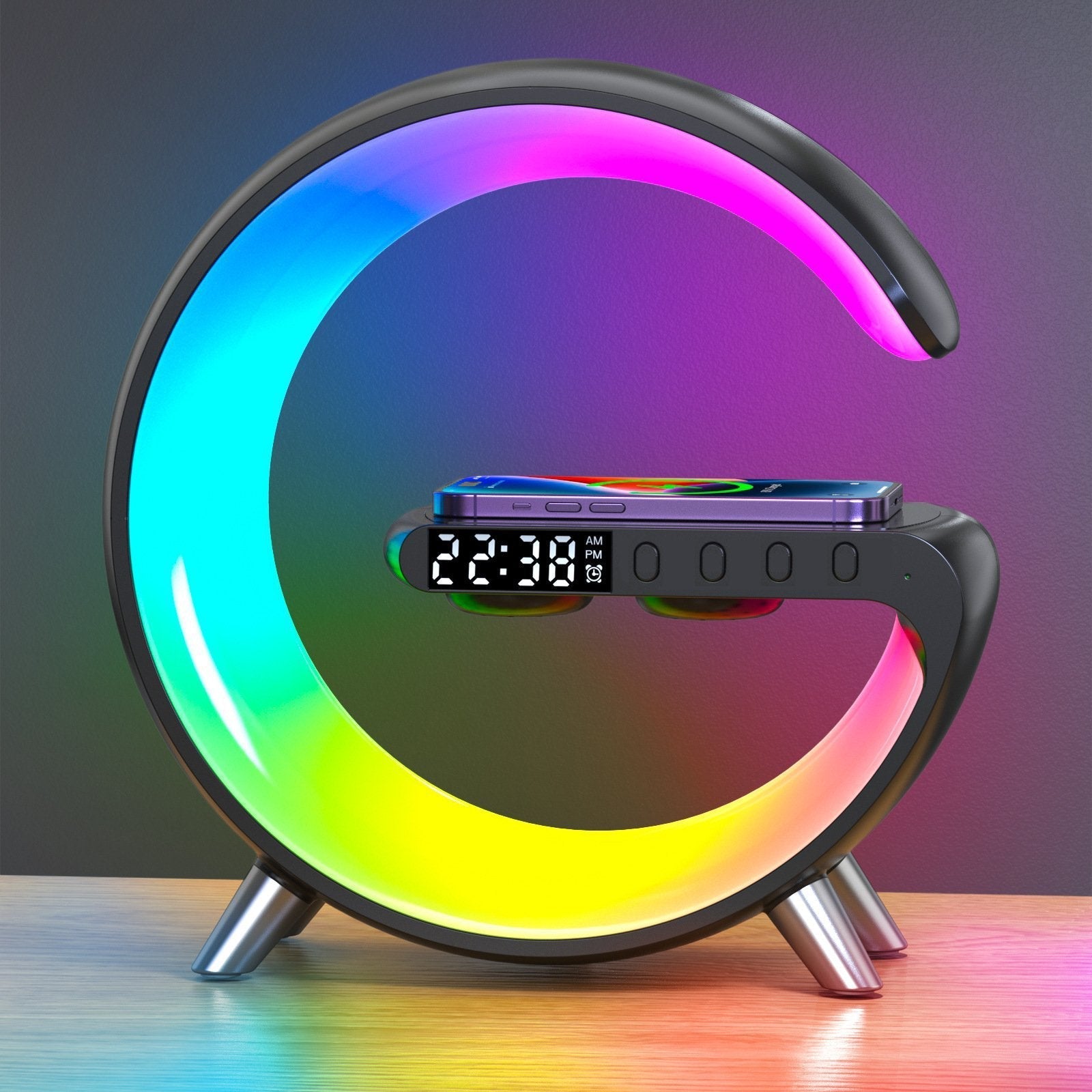 All-in-One Bluetooth-Lautsprecher & Stimmungsleuchte mit Ladefunktion