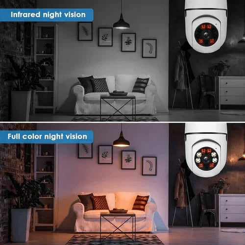 SafeView™ - Drahtlose Wifi Glühbirnenkamera Sicherheitskamera (50% Rabatt)
