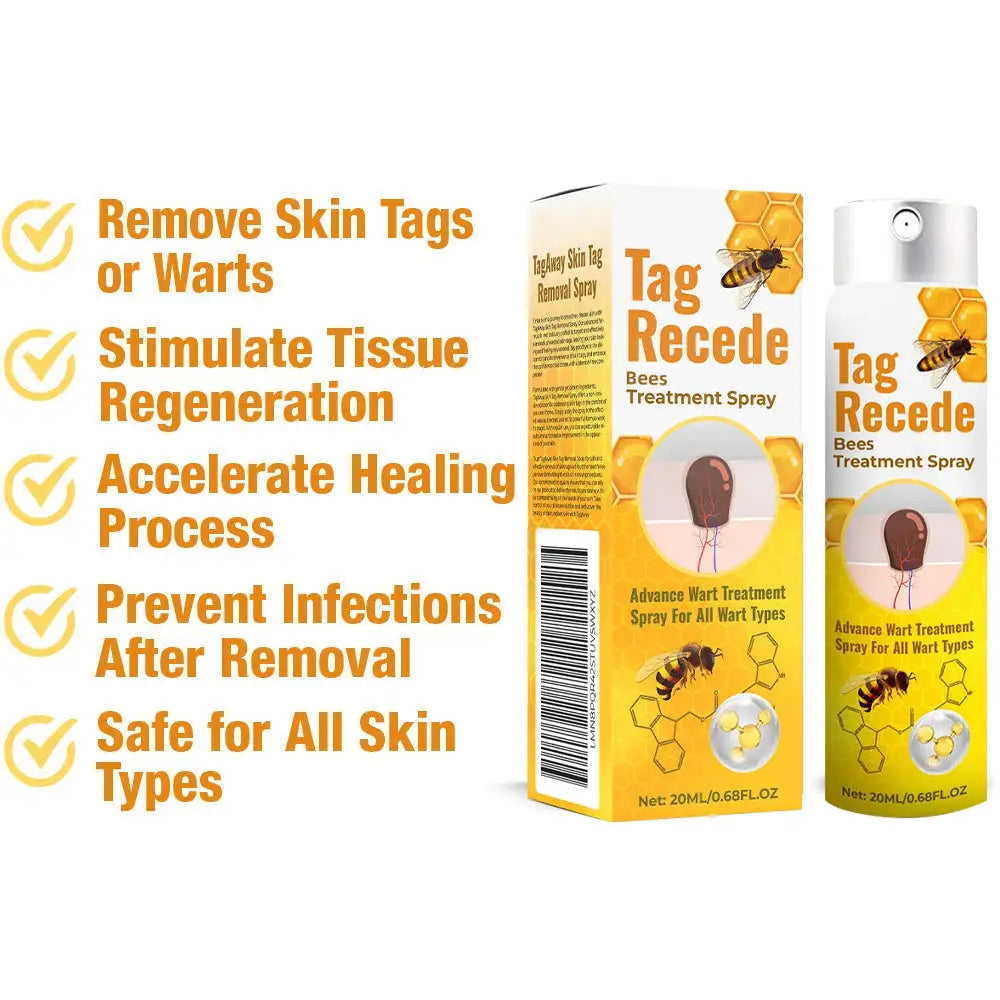 Warzenentfernungsspray | 1+1 GRATIS | Natürliches Bienengift | Schmerzfreie Anwendung