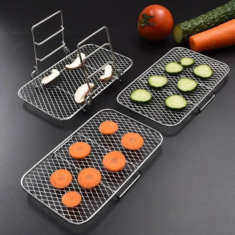 Abnehmbare mehrstufige Stand-Luftfritteuse aus Edelstahl 304 – Mehr Kochkapazität und Vielseitigkeit