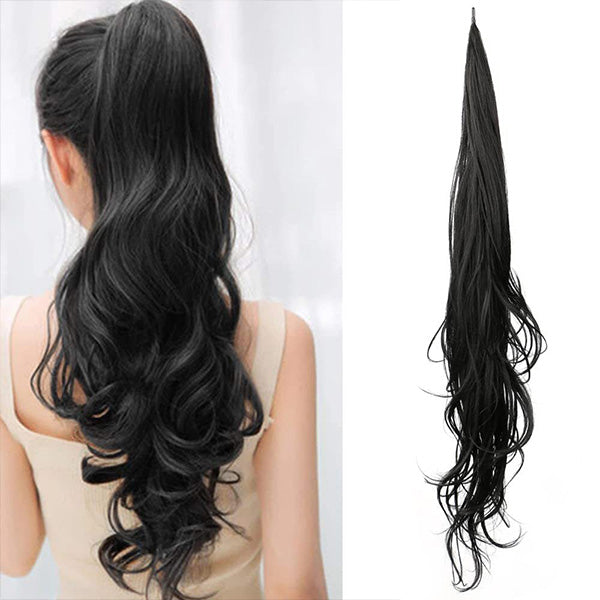 LängeGlanz | Wellenförmiger Haar-Pferdeschwanz mit natürlichem Look