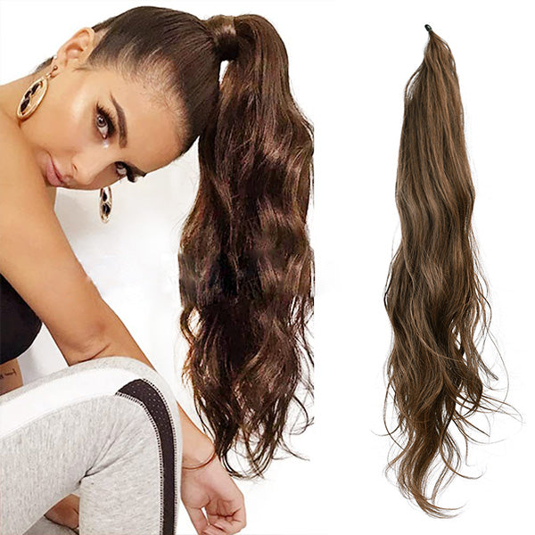 LängeGlanz | Wellenförmiger Haar-Pferdeschwanz mit natürlichem Look