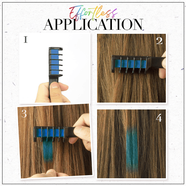 Kolorista - Kolocomb Temporäre Haarfarbe Kreidekamm (Satz mit 10 Farben) | 50% RABATT