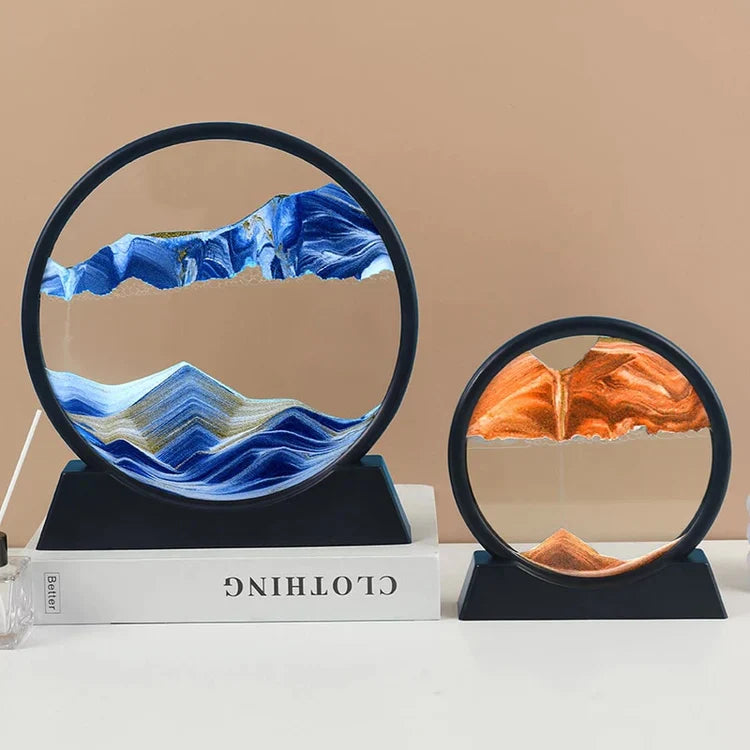 3D künstlerische Runde Glas Sandlandschaft