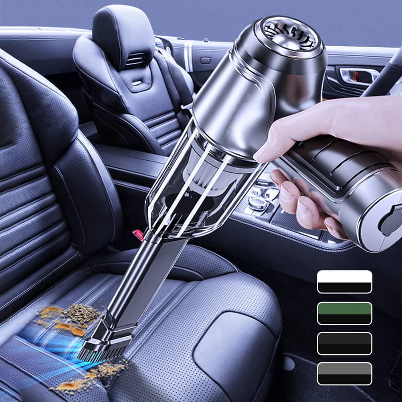Autostaubsauger Kabellos | Hohe Saugkraft | Lange Akkulaufzeit | Für Auto & Haushalt