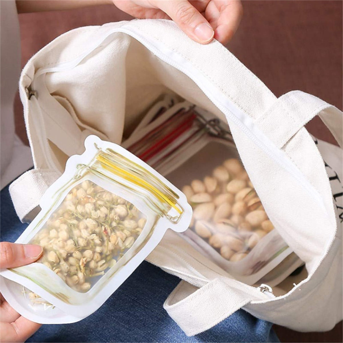 ZipBottle™ Pot-förmige Aufbewahrungsbeutel