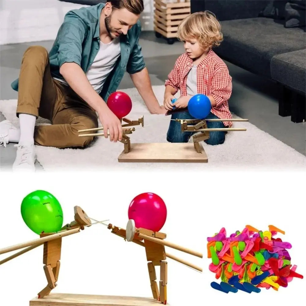 PupWoodCraft™ Handgefertigte Fechtpuppen aus Holz (50% RABATT)