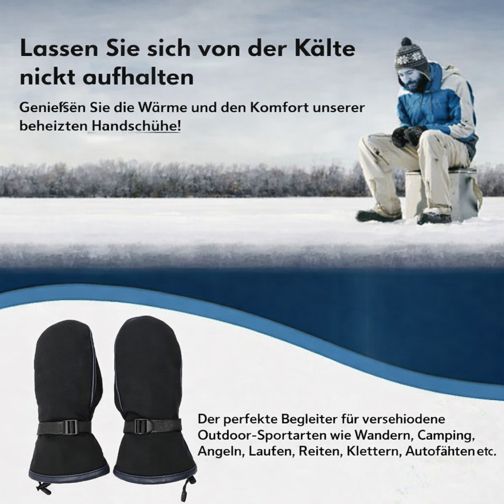 Beheizte Handschuhe | Doppelseitige Wärme | Wasserdicht | USB-aufladbar