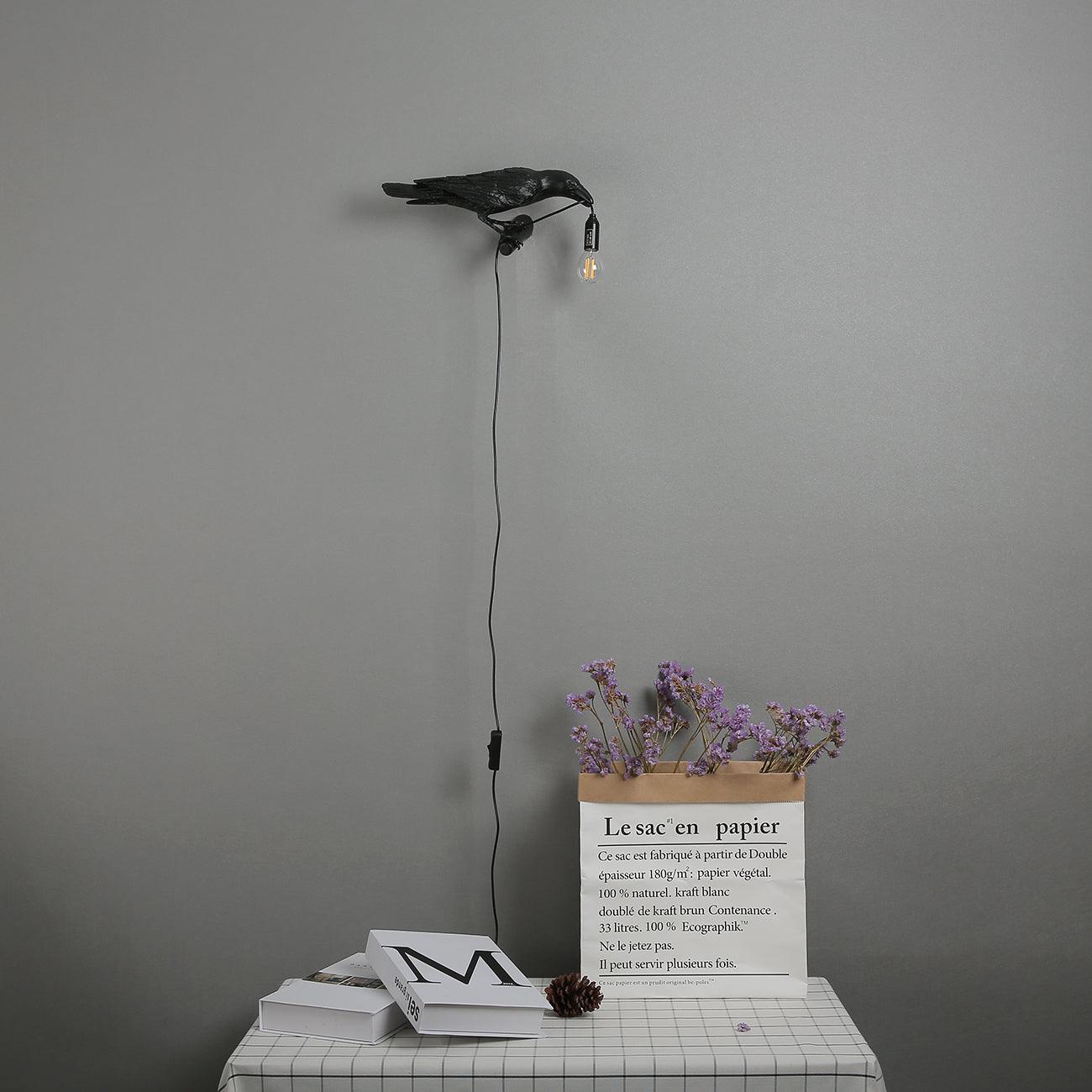RavenGlow™ - Vogel Wandlampe