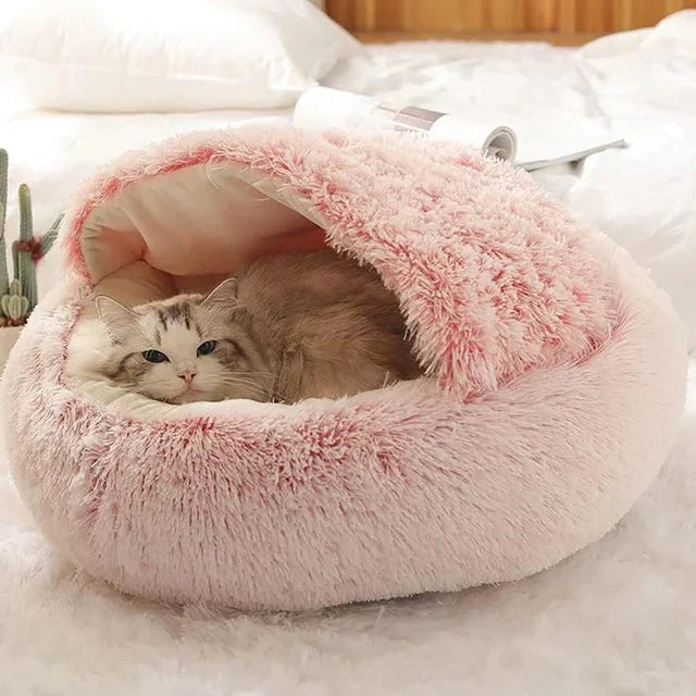 CatBed™ - Plüsch Kapuzen Katzenkokon (50% RABATT)