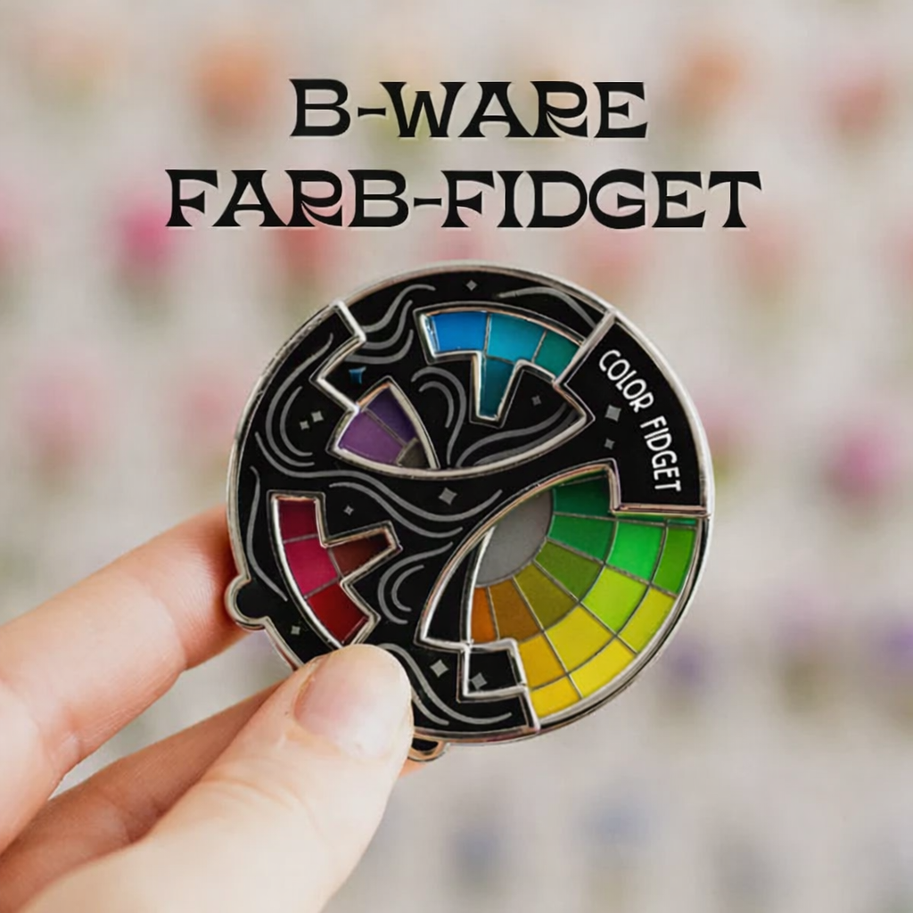 Farbenlehre Fidget | Drehbarer Emaille-Pin | Kreatives Design | Sammler-Pin | SpectrumSpin