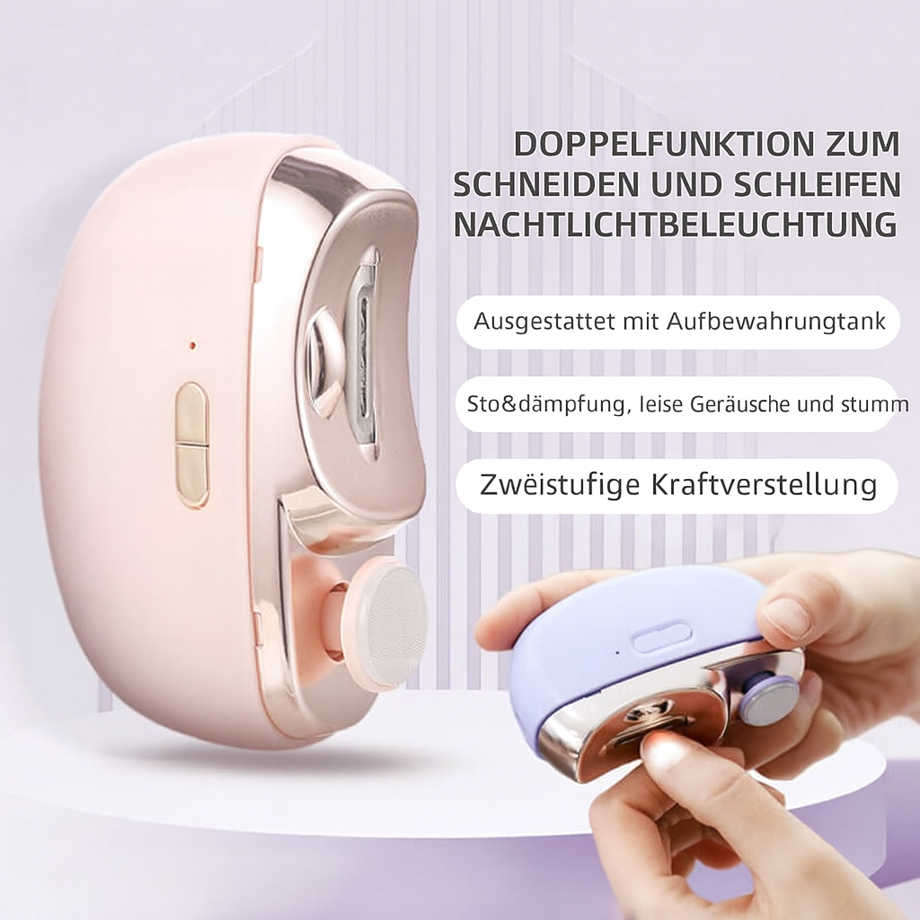 Elektrischer Nagelknipser | 3-in-1 Funktion | Sanft & Präzise | NailEase