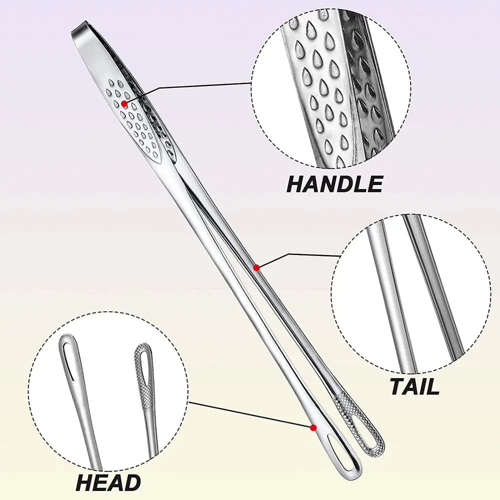 GrillGrip™ | Ergonomische Grillzange aus Edelstahl zum Grillen und Kochen