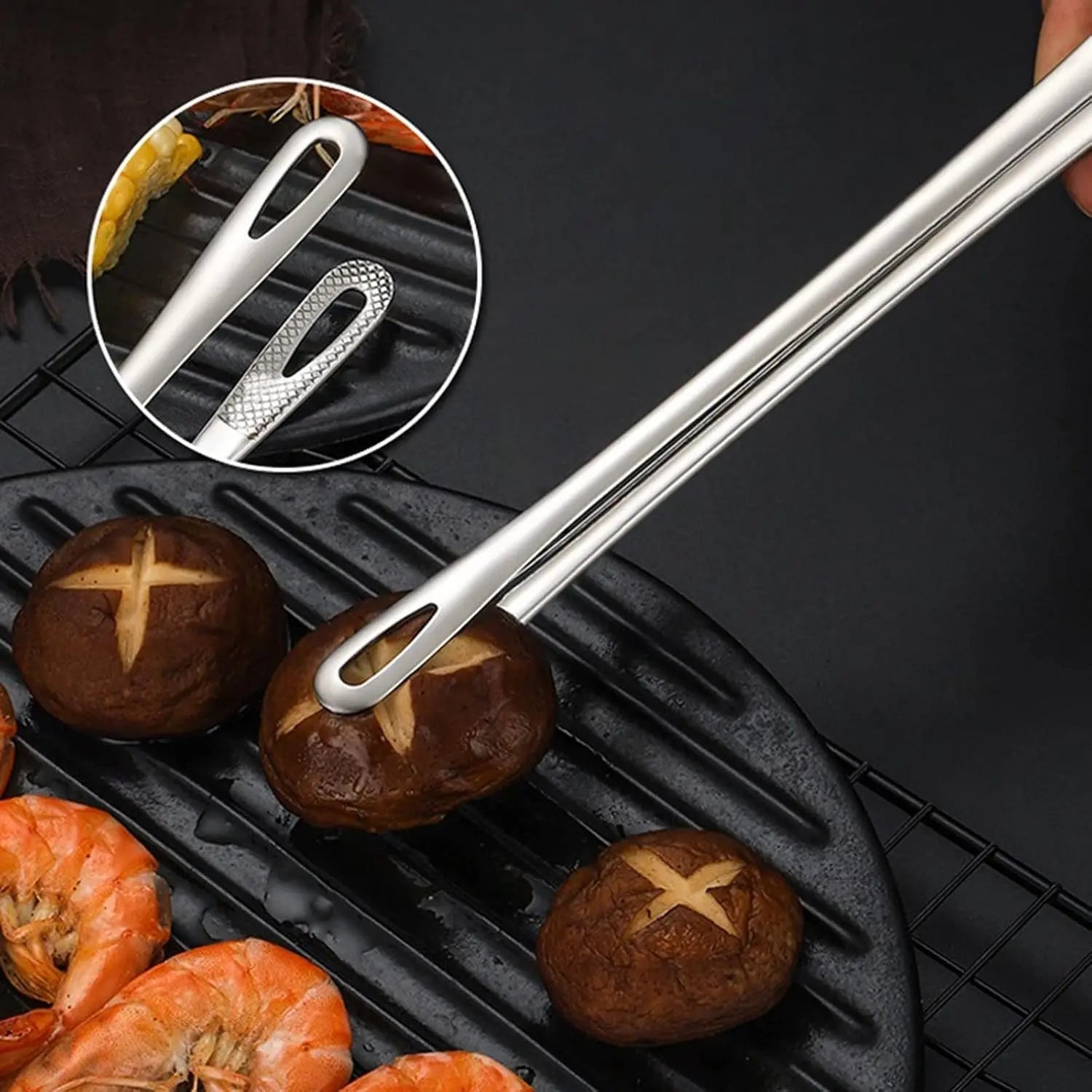GrillGrip™ | Ergonomische Grillzange aus Edelstahl zum Grillen und Kochen