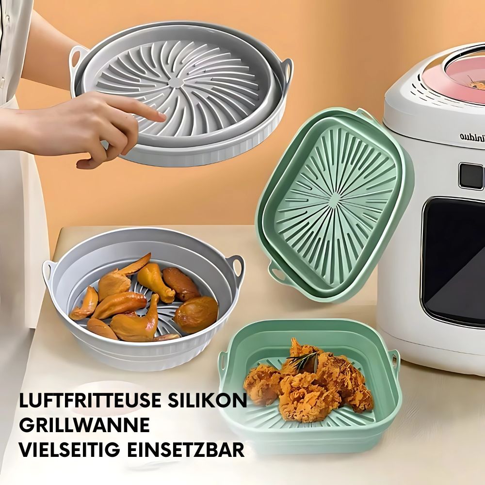 FlexiPan™ - Silikon-Grillpfanne für Heißluftfritteusen [Letzter Tag Rabatt]