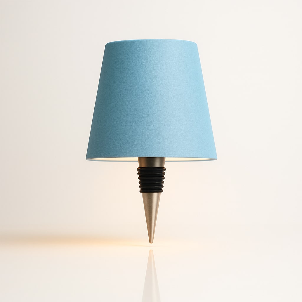 Flaschenlicht | Flasche als Tischlampe | Akku Tischleuchte | Flaschenverschluss | LumiFlasche