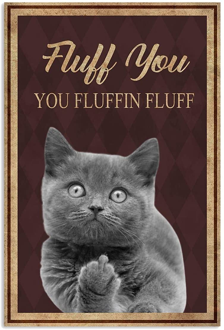 Fluff You -  Katze Canvas