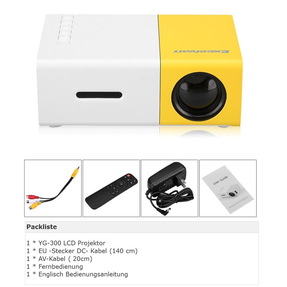 UltraLite Mini Beamer – Kompakt, Tragbar & Hochauflösend