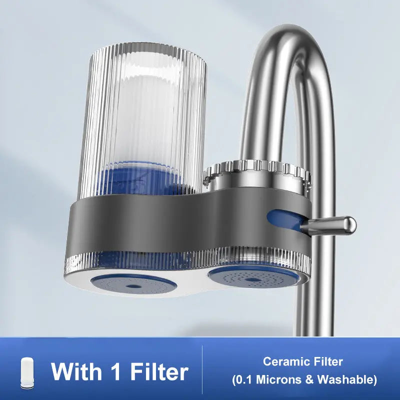 Wasserfilter 7-Stufen | Hohe Durchflussrate | Zwei Wasserarten | Entfernt Chlor & Schwermetalle