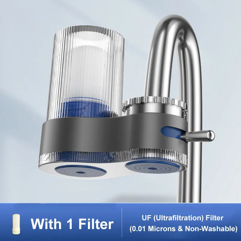 Wasserfilter 7-Stufen | Hohe Durchflussrate | Zwei Wasserarten | Entfernt Chlor & Schwermetalle