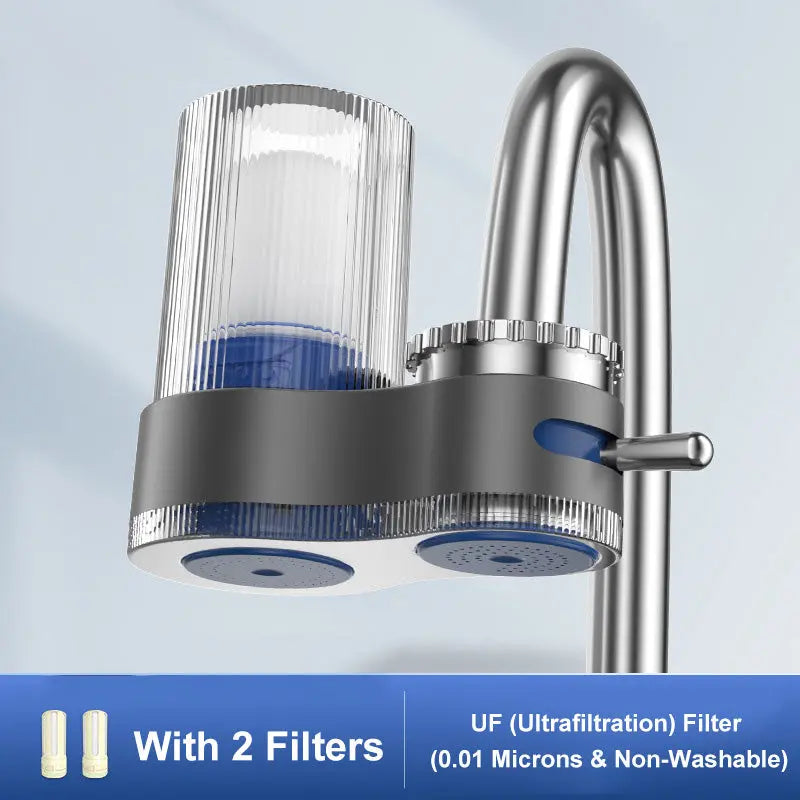 Wasserfilter 7-Stufen | Hohe Durchflussrate | Zwei Wasserarten | Entfernt Chlor & Schwermetalle
