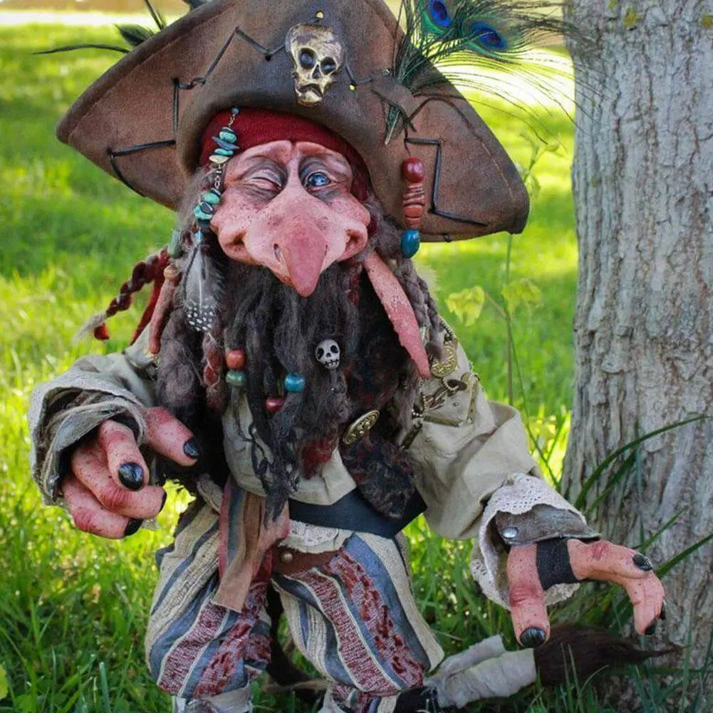 Gartenkobold-Statue aus wetterfestem Kunstharz