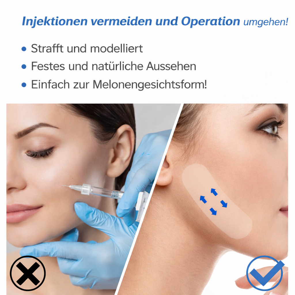 Gesichtsstraffungsbänder| Sofortiger Lifting-Effekt | Unsichtbar | Contoura