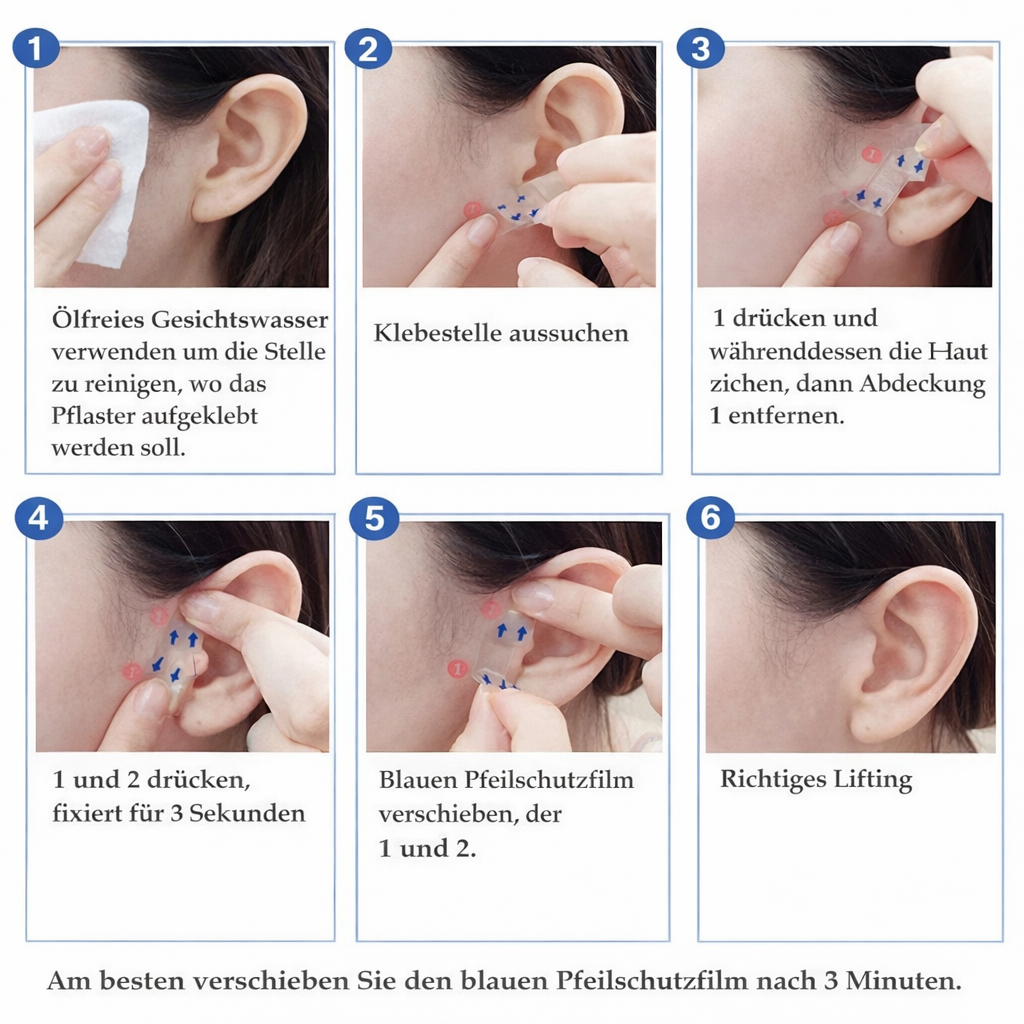 Gesichtsstraffungsbänder| Sofortiger Lifting-Effekt | Unsichtbar | Contoura