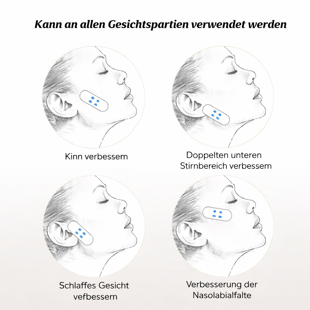 Gesichtsstraffungsbänder| Sofortiger Lifting-Effekt | Unsichtbar | Contoura