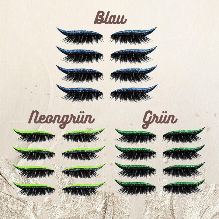 Wiederverwendbare Sticker für Wimpern und Eyeliner | 50% RABATT