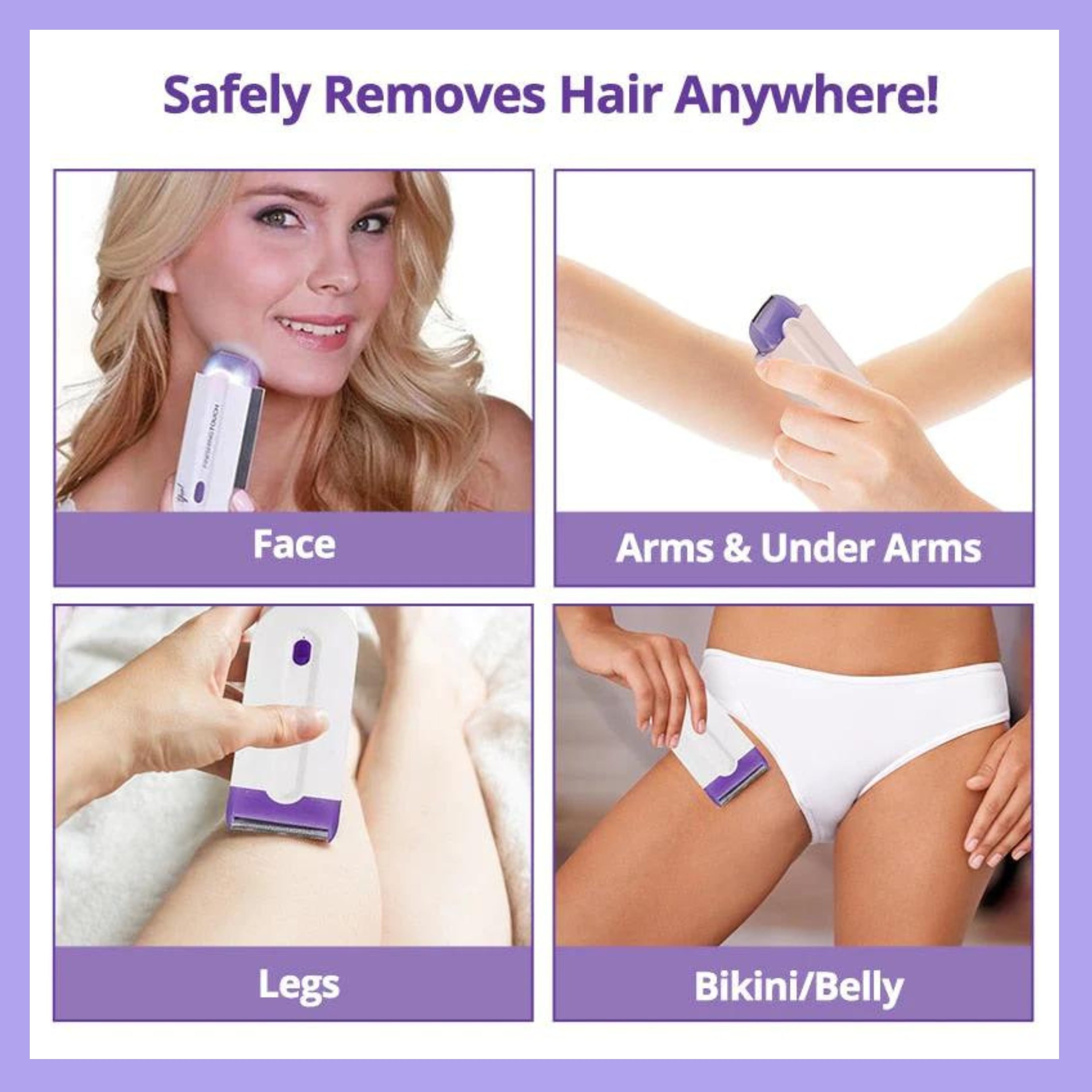 Epilator | Schmerzfreie Haarentfernung | Für Gesicht, Beine & Bikini