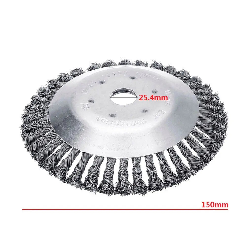 Unkrauttrimmer Kopf | Kohlenstoffstahl Bürste | Für Rasentrimmer | Robust & Langlebig