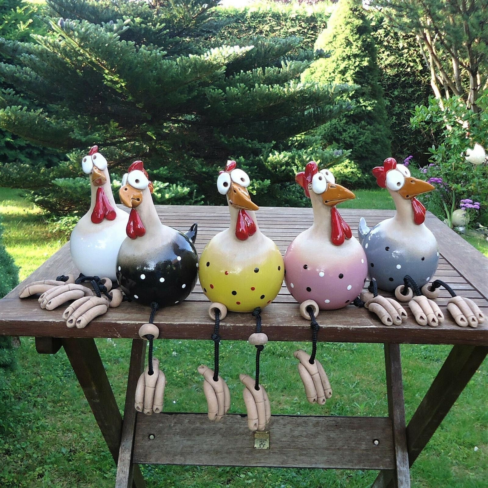 Garten Huhn Dekoration - Die viralste Gartendekoration 2025 (2 Stück)