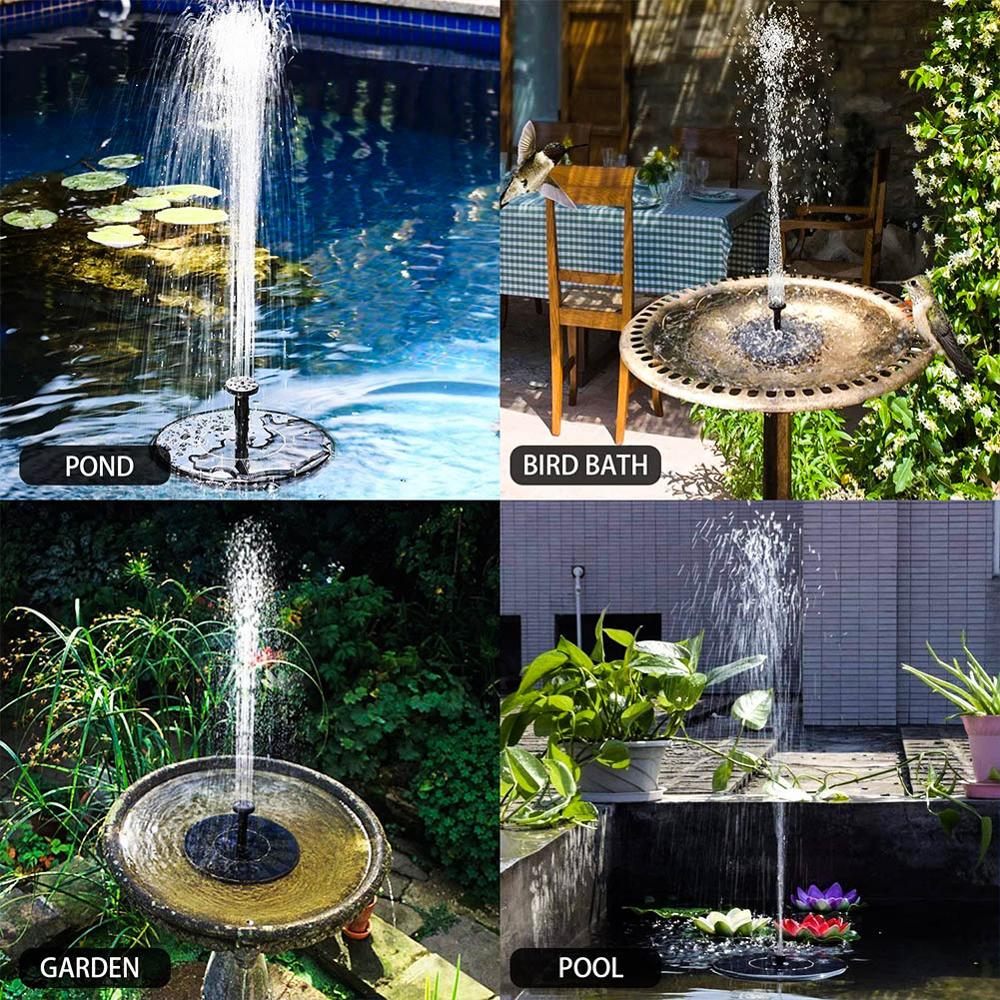 Umweltfreundlicher Springbrunnen für Becken und Teiche mit unserer Solar Oasis™