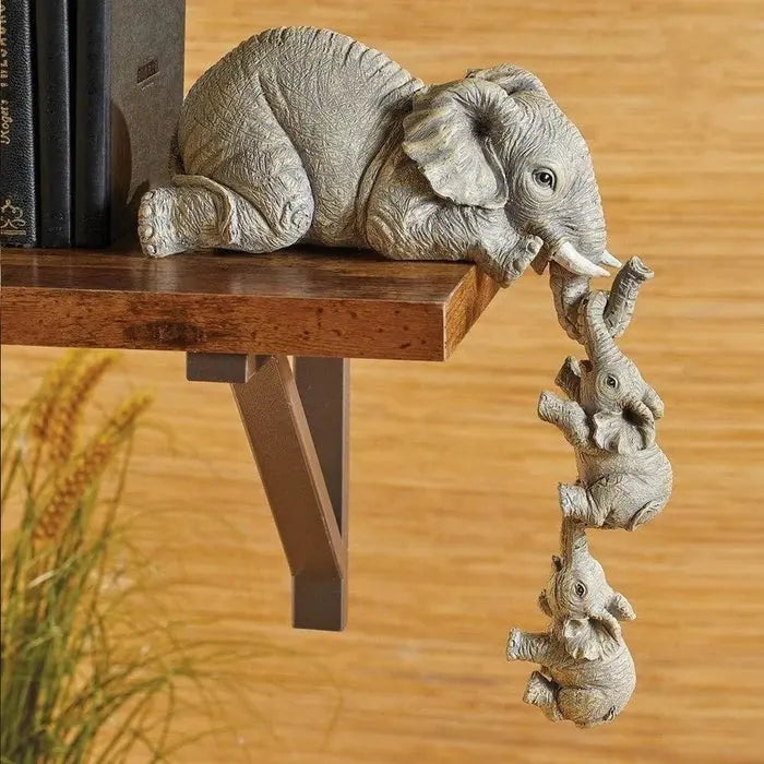 Hängende Elefantenfiguren aus Keramik