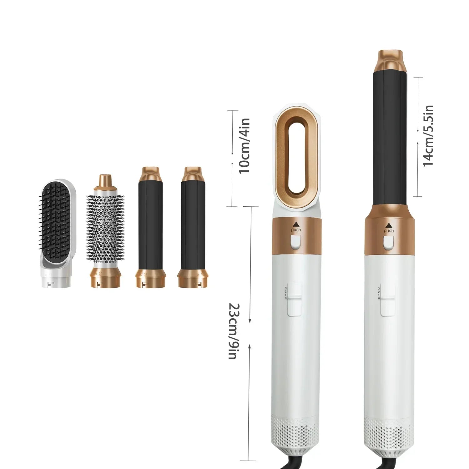 Haarstyler 5-in-1 | Heißluft-Technologie | Anti-Frizz Ionen | Für alle Haartypen