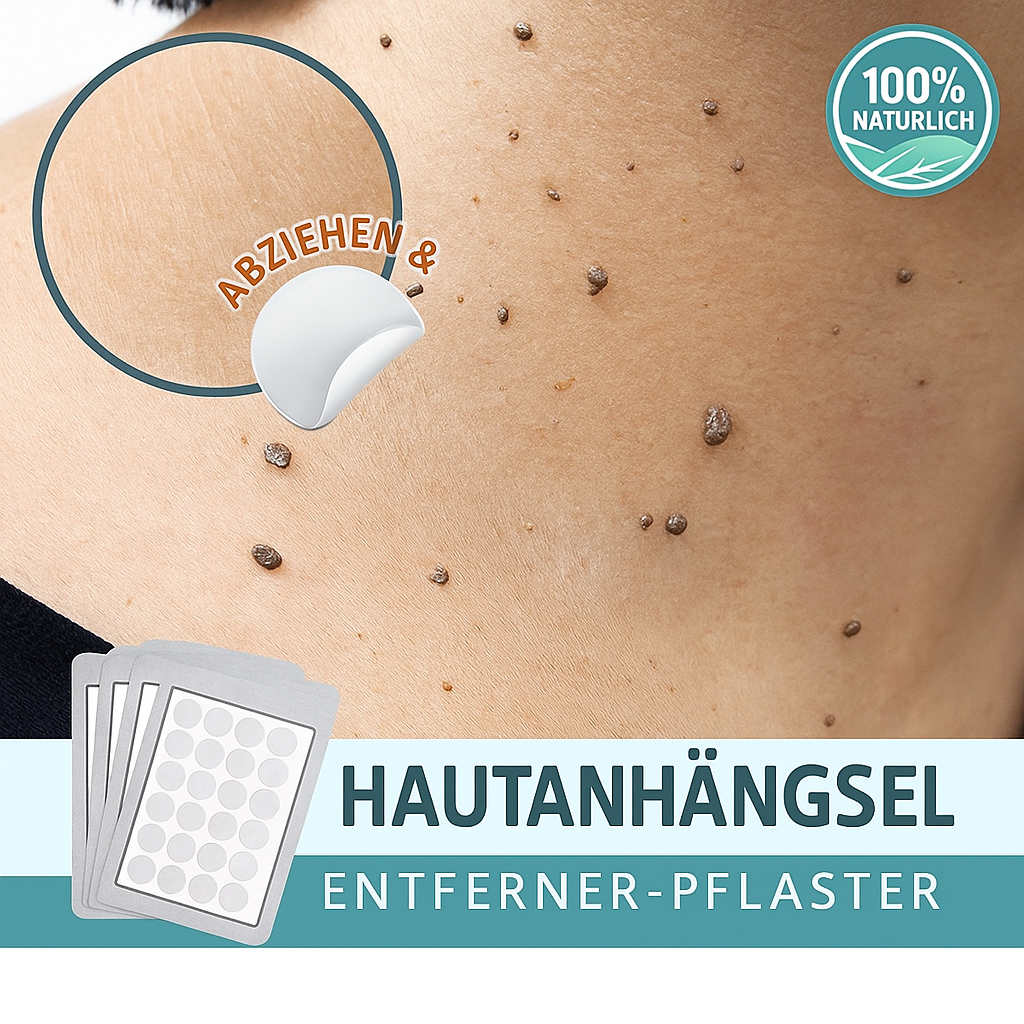 Hautanhängsel Entferner Pflaster | Schmerzfrei & Natürlich | Diskret & Effektiv | PatchEase