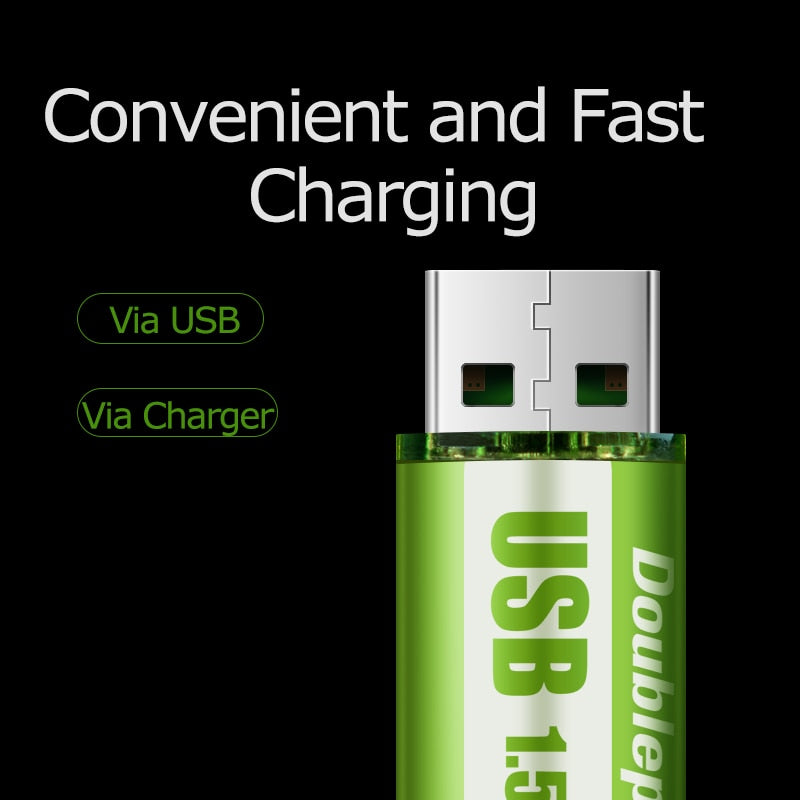 Wiederaufladbare USB-Batterie™ – Ihre Batterien, immer einsatzbereit!