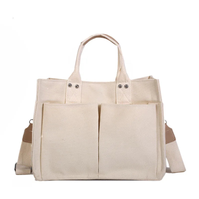 CasualTote™ - Geräumige Canvas-Schultertasche für stilvolle Frauen!