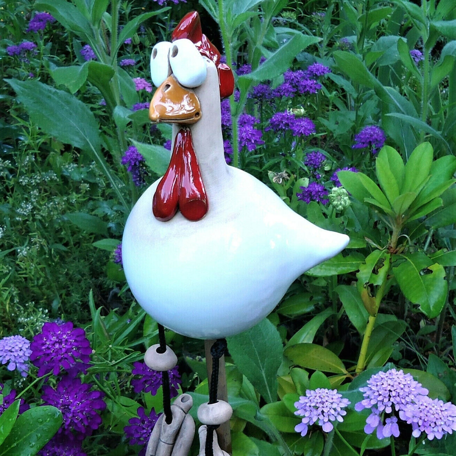 Garten Huhn Dekoration - Die viralste Gartendekoration 2025 (2 Stück)