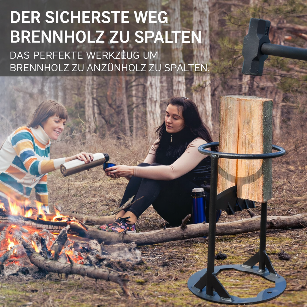 Holzspalter | Sicheres Holzspalten | Kein Axtgebrauch | IronSplit