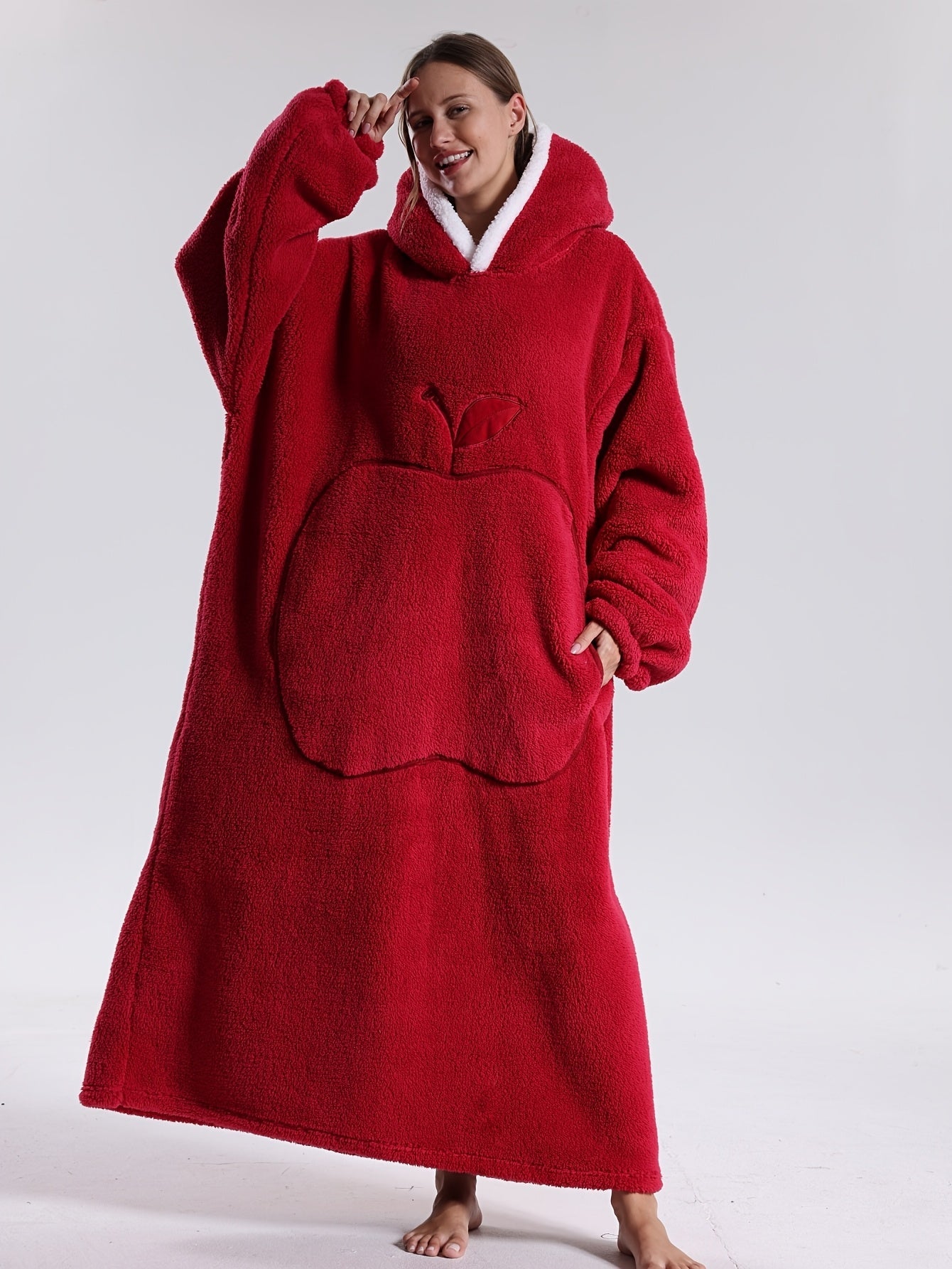 Hoodie Decke | Decke mit Ärmeln | Tragbarer Decken Pullover | WärmeHood