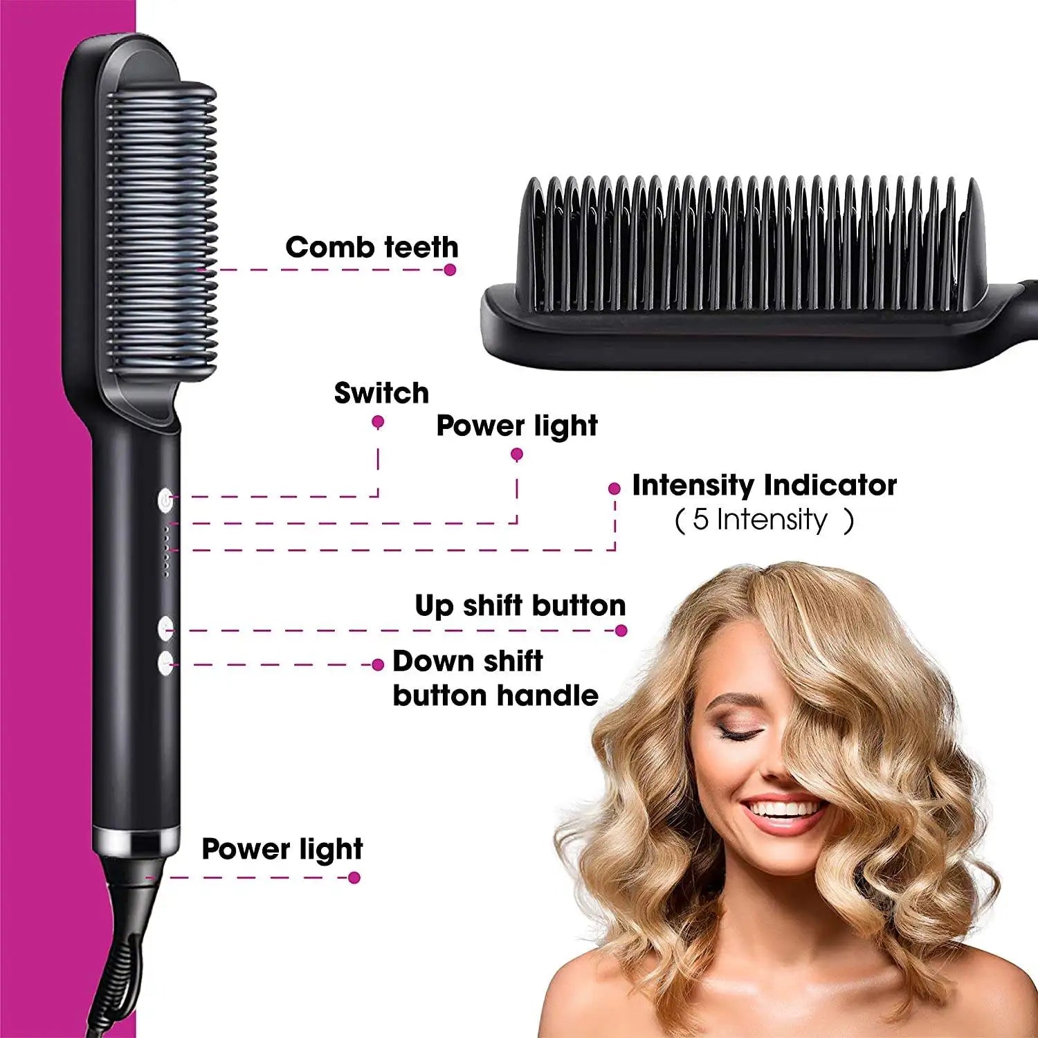 StylerPro™ - Mini-Haarglätter-Bürste (50% RABATT)