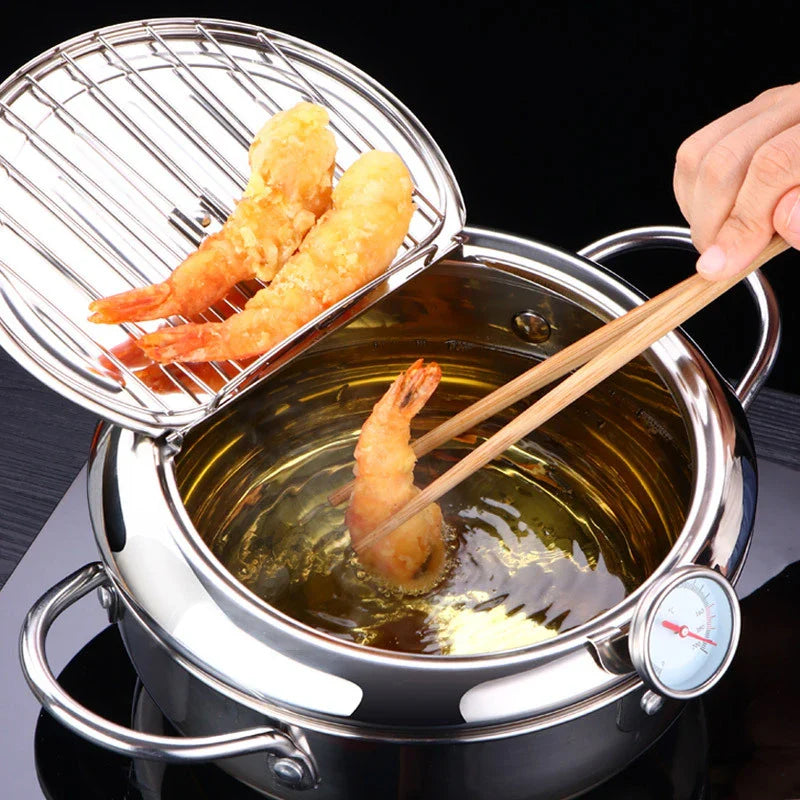 Friteuse Meister™ - Perfekte Tempura-Fritteuse mit Thermometer