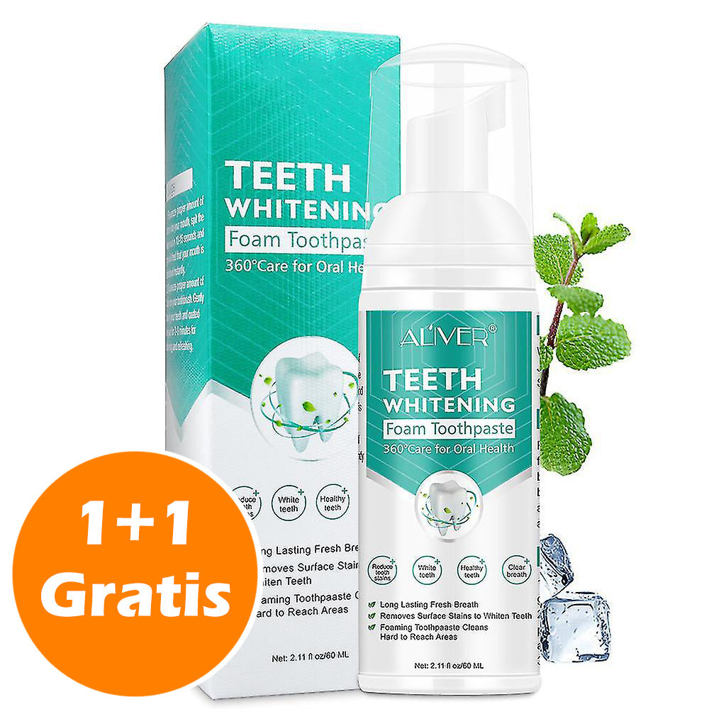 1+1 Gratis | JustWhite™ Die beste Lösung gegen gelbe Zahnflecken