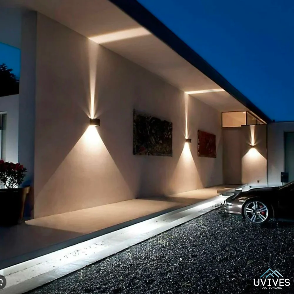 Kabellose Wandlampe | Bewegungsmelder | Warmes Licht 3000K | Modern & Elegant | LuminaCube