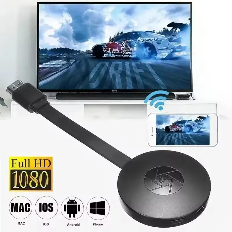 Kabelloser HD-Mirror-Adapter | Full HD 1080p | Miracast, AirPlay & DLNA | CastView Pro